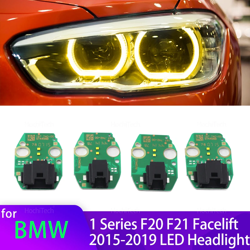 

CSL Желтый DRL Angel Eye LED Board Светодиодные фары дневных ходовых огней 63117428425 для BMW 1 серии F20 F21 Facelift 2015-2019