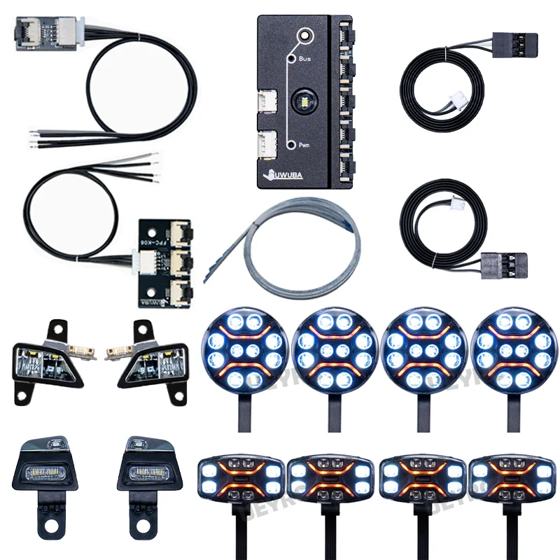 

1:14th Scale Roof Lights Lighting Control Board for Tamiya RC Truck SCANIA 770S R620 Volvo FH16 BENZ Arocs MAN TGX Car