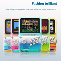 Handheld Video Game Console 2.8 Inch 500 Games Retro Arcade Support AV Connection for Children'S Gift PinkJKL