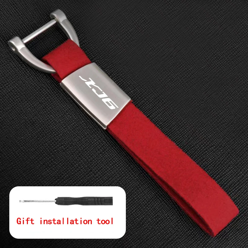 For Yamaha XJ6N XJ6 N DIVERSION 2009 - 2015 Accessories Custom LOGO Motorcycle Keyring Zinc Alloy Suede Leather Keychain