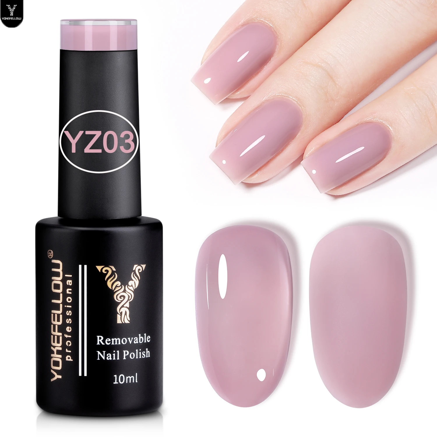 

YOKEFELLOW10ml Jelly Nude Gel Nail Polish High Quality Translucent Milky White Nail Gel Varnish Soak Off UV LED Gel for Nail Art