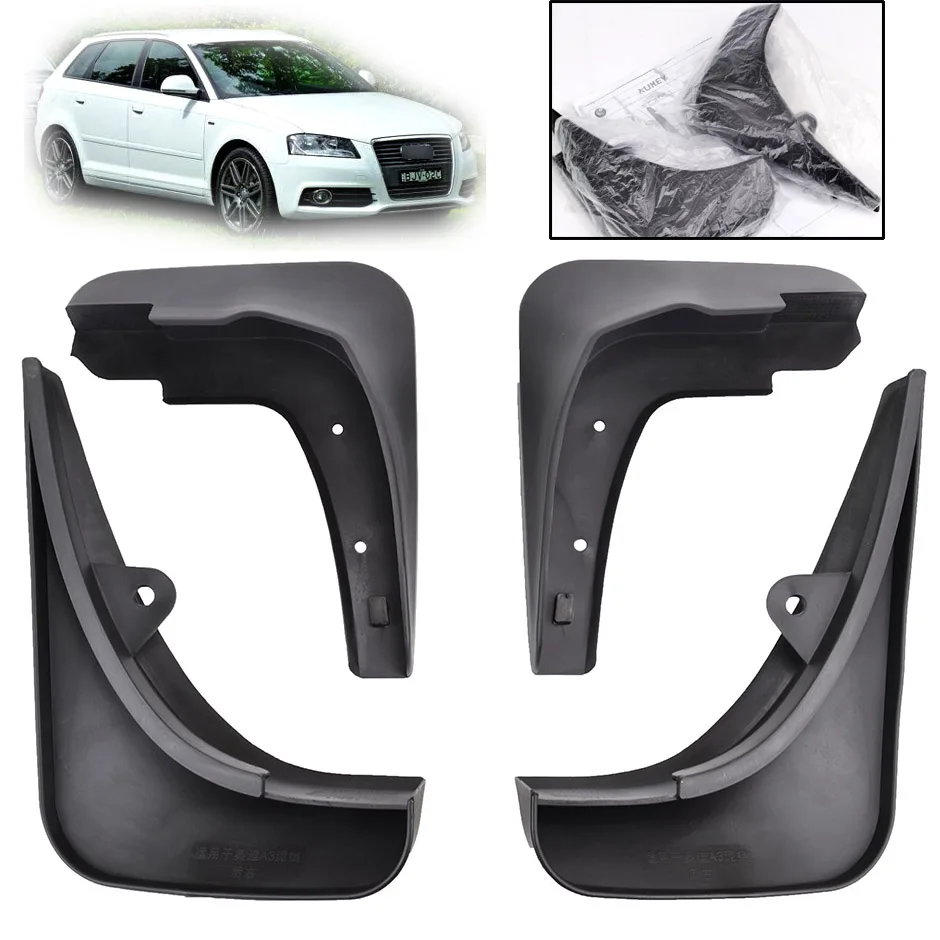 Front Rear Mud Flaps Fit For Audi A3 2004-2012 Sportback Hatchback Splash Guards 2011 2010 2009 2008 2007 2006 2005 Accessories