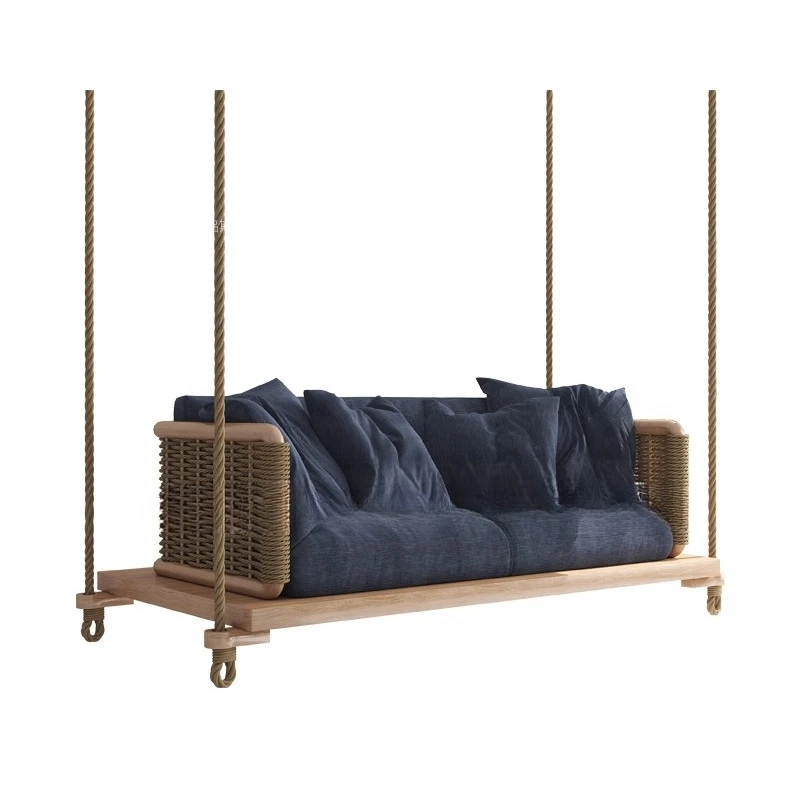 

Nordic swing hanging chair outdoor courtyard hanging basket rattan indoor