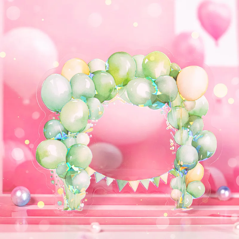 10 Pcs/pack Wishing Balloon Series Decorative Sticker Romantic Collage Scrapbooking Label Diary Album Journal Planner