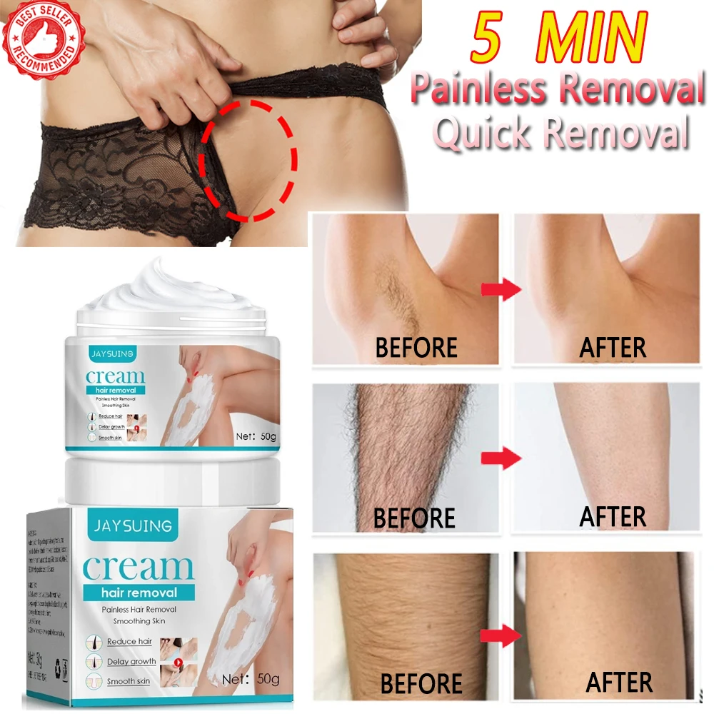 50g Permanent Hair Removal Cream Painless Armpit Leg Arm Private Part Hair Remover Hair Growth Inhibitor For Man Woman Body Care