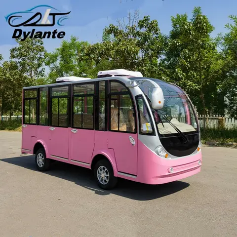 2025 Manufacturer Affordable New Electric Car Closed Tourist Bus 11 Seater Lithium Battery Electric Tour Bus Safe And Reliable