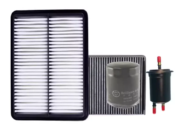 Filter set for Brilliance FRV FSV CROSS H530 V5 4A9/4G Air filter+oil filter+fuel filter+Air conditioning filter 3483202