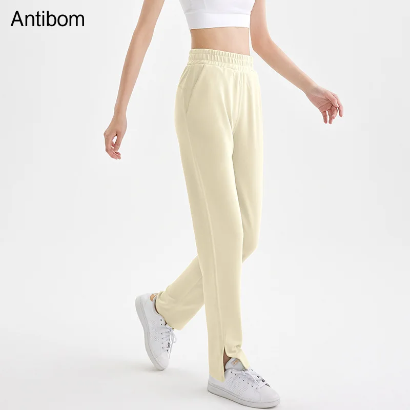 

Antibom New Yoga Suit Women's High Waist Loose Yoga Pants Wide Leg Casual Straight Leg Slimming Sports Fitness Pants