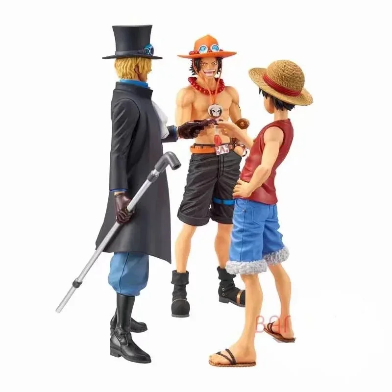 

Аниме ONE PIECE Monkey D Luffy Portgas D Ace Sabo Three Brothers Last Drink, фигурка из ПВХ, Коллекционная модель, игрушка