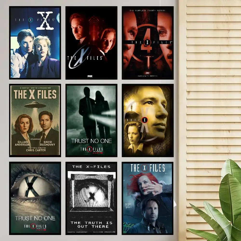 TV Series The X Files Poster Self-adhesive Art Room Entrance Restaurant Wall Decor Art Painting