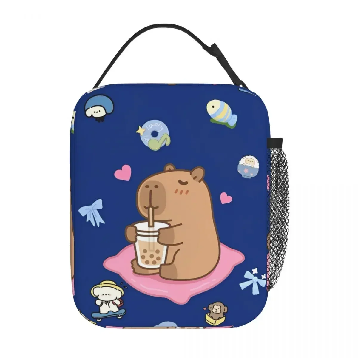

Cute Capybara Capibara Animal Insulated Lunch Bags Large Lunch Container Cooler Bag Tote Lunch Box Beach Travel Food Bag