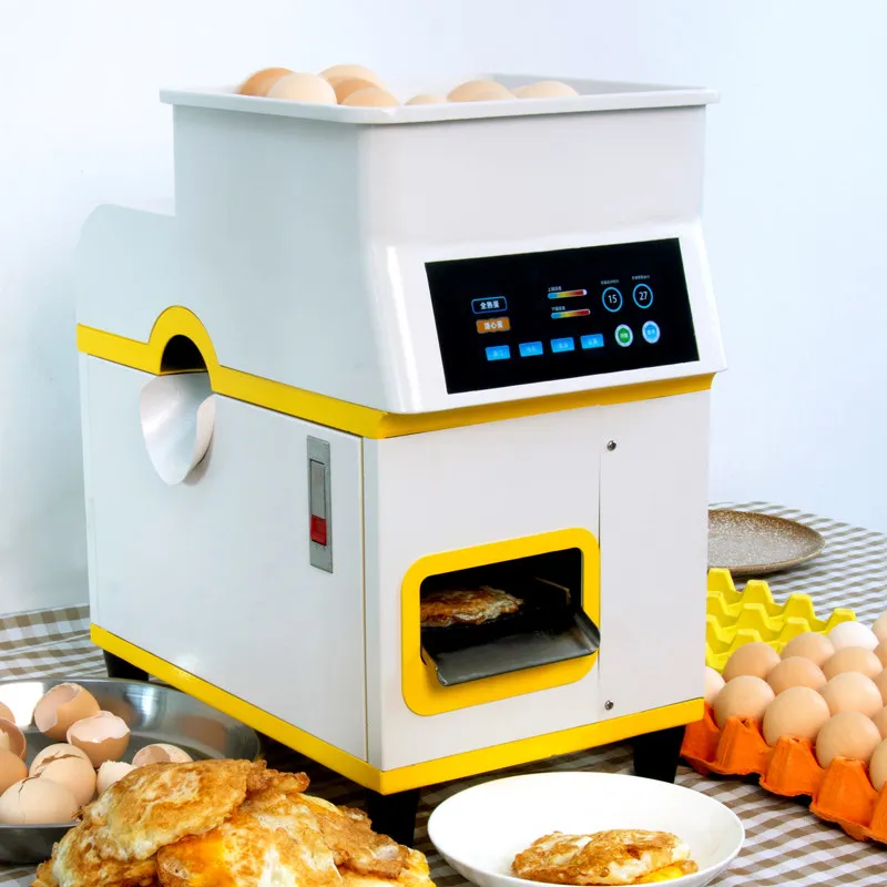 Electric Fully Automatic Commercial Egg Frying Machine With Shell Removal High Capacity Omelette Maker Cooking Machine For Hotel