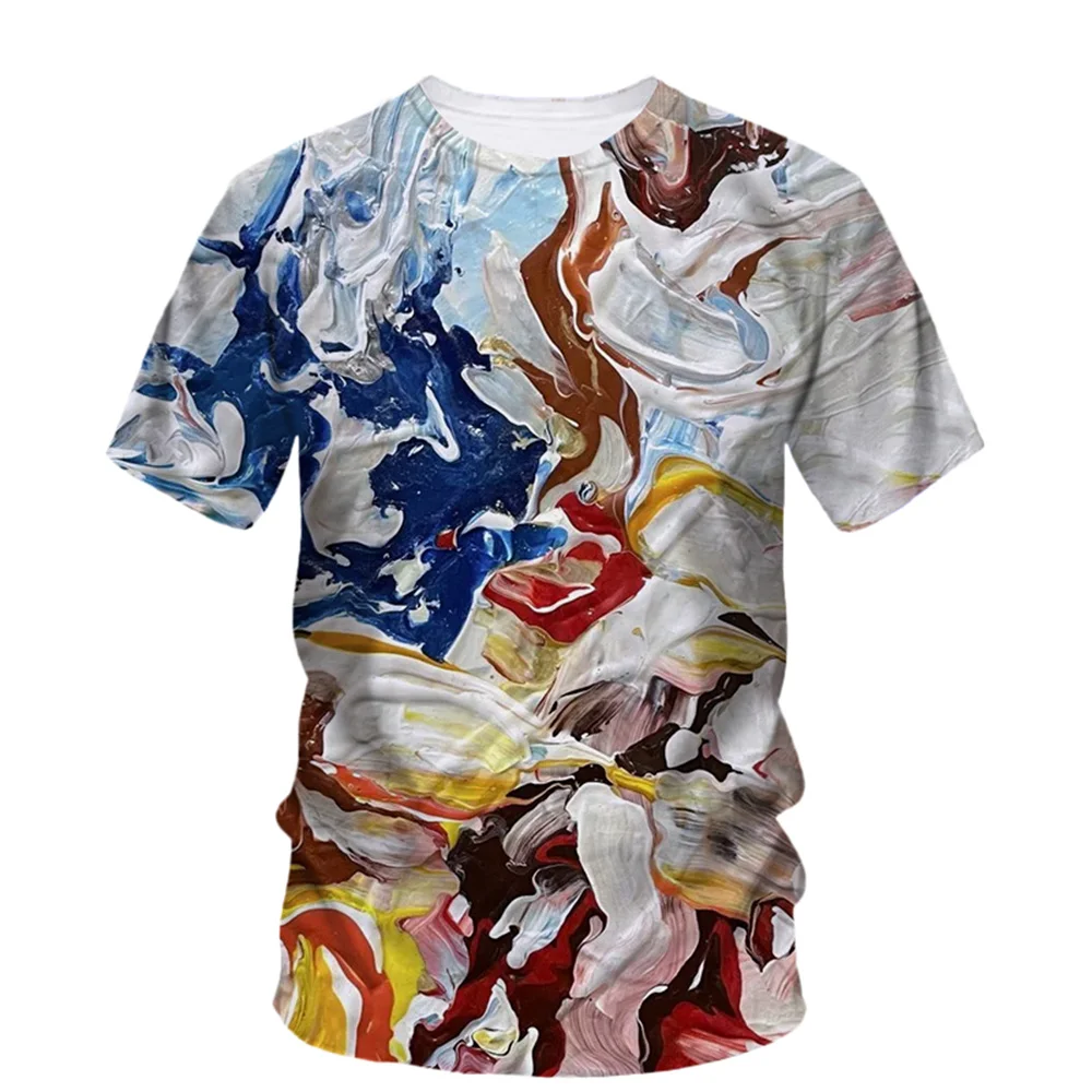 Camisetas de manga corta con estampado 3d para niño, ropa informal, ropa de verano