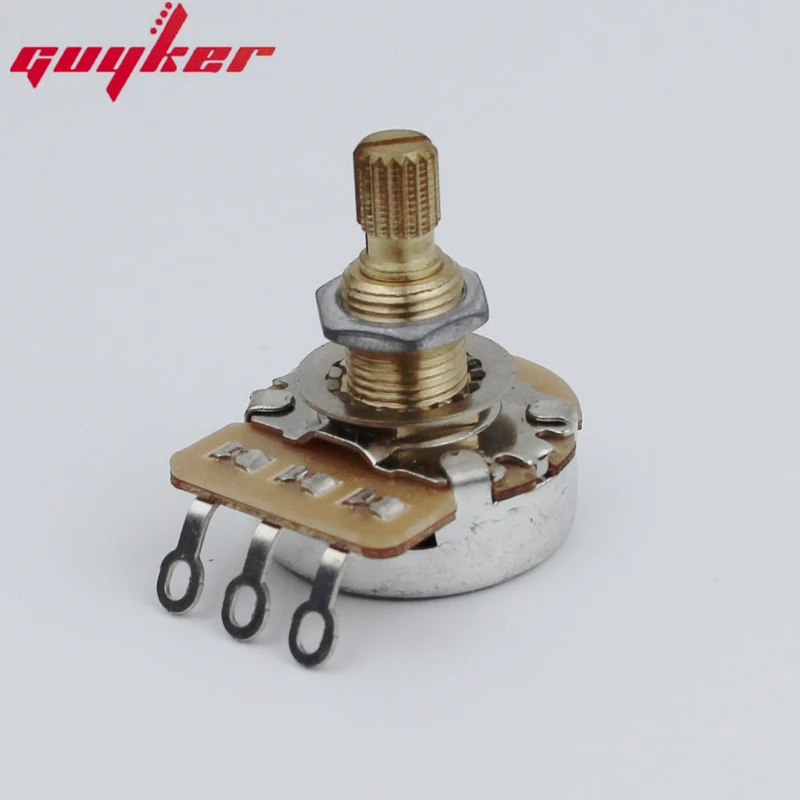 Guyker A500K Messing-Basspotentiometer mit langer Achse, A250K Basspotentiometer mit kurzer Achse. Ein detailliertes Maßdiagramm finden Sie im Anhang. – Detail 6