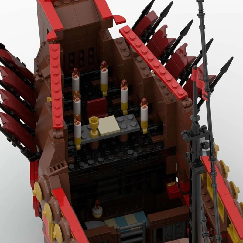 Новый 1692 шт. Moc европейские средневековые пираты серии императрица военный корабль Diy творческие идеи императорские флагманские игрушки подарки пазлы на заказ
