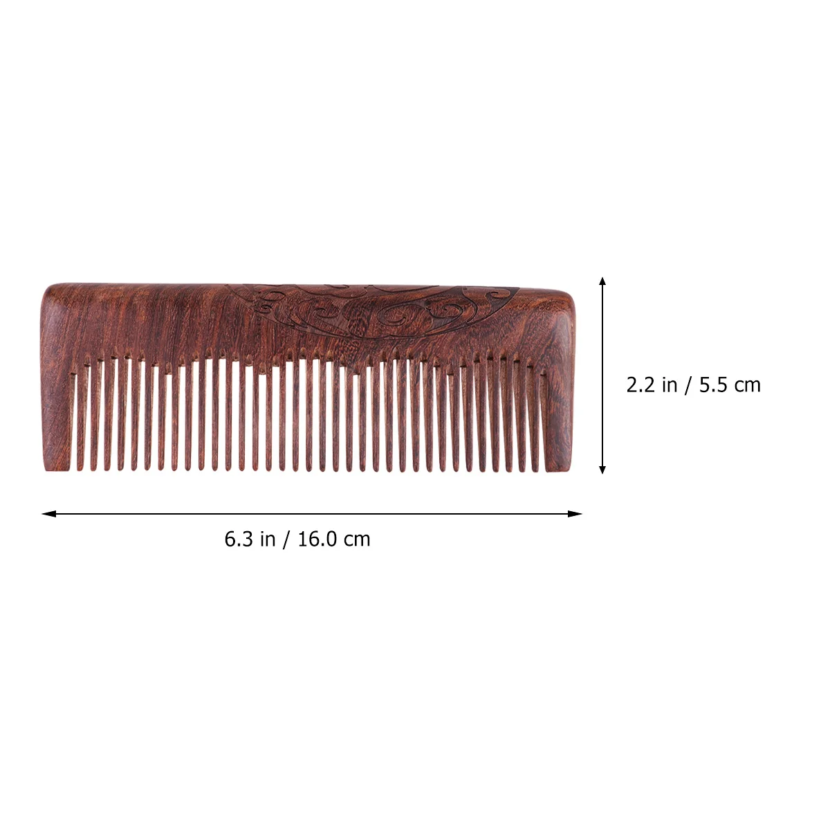 

Sandalwood Hair Comb Durable Anti-static Fine Teeth Woman Combs Scalp Massage Wooden Accessories For Daily Use Hair Care Styling