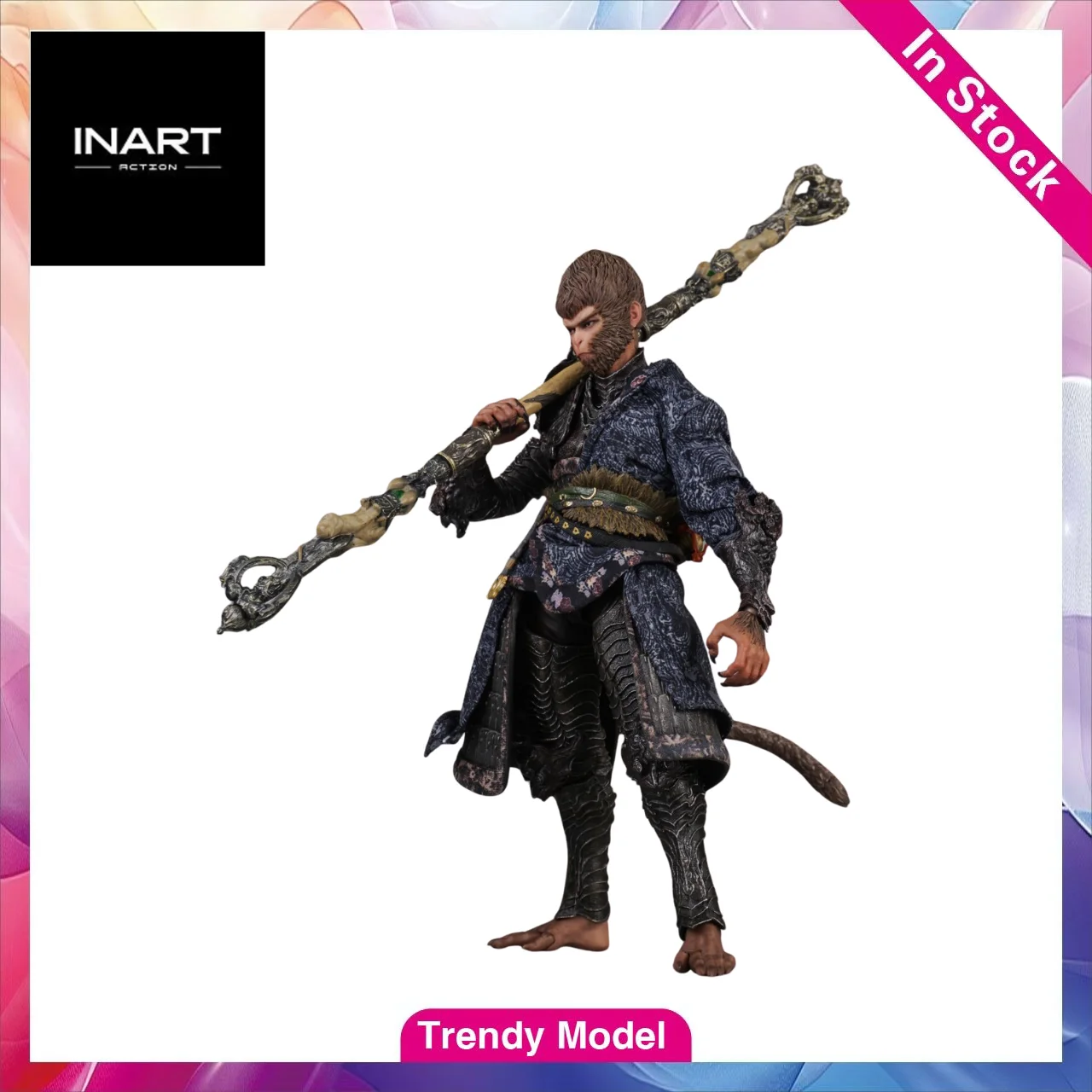 

【TM】In Stock INART Action Black Myth: Wukong · Destined One Bronze Set 1/12 Action Figures Model Toy Gift Collection Ornament