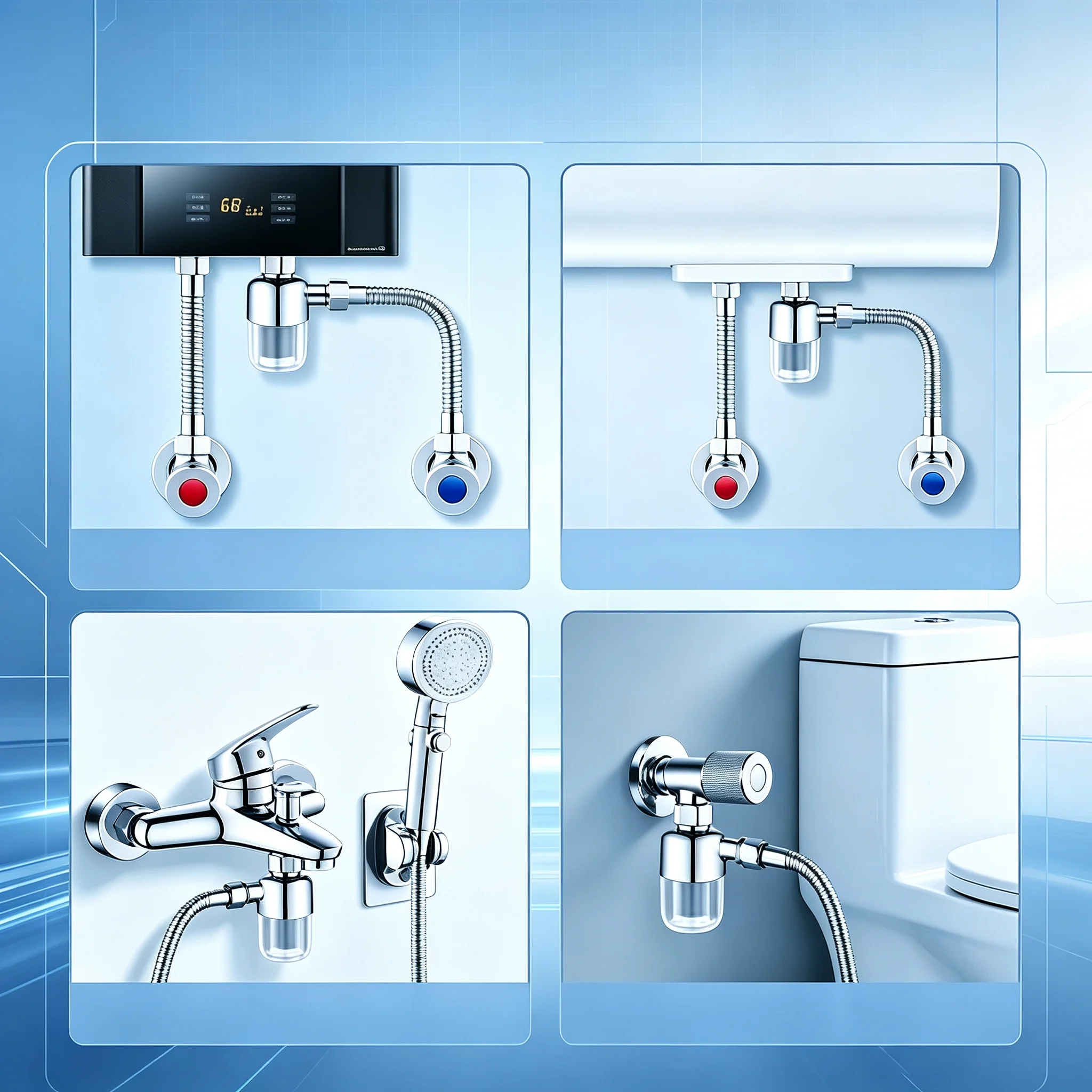 Water Inlet Pre-filter Household Tap Water Anti-scale Purifier for Water Heater Washing Machine Shower Head