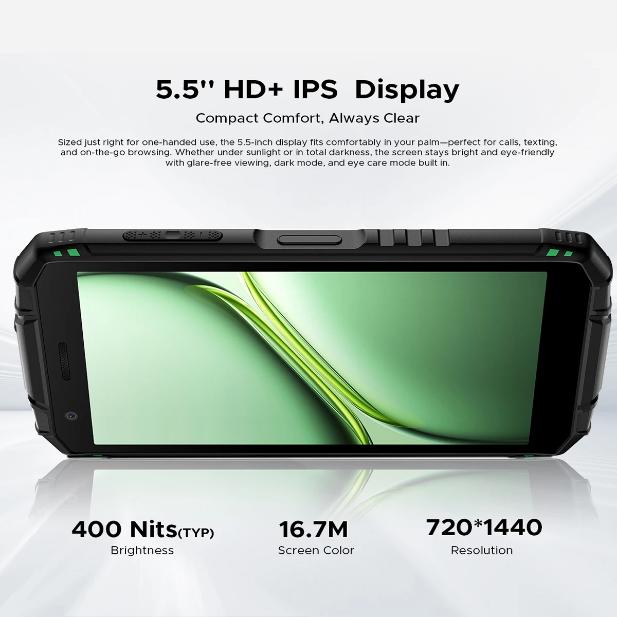 Doogee Fire 3 Rugged Phone 12GB 64GB 8350mAh Battery 5.5" HD+ Screen 13MP+8MP  NFC Android 15 Smartphone