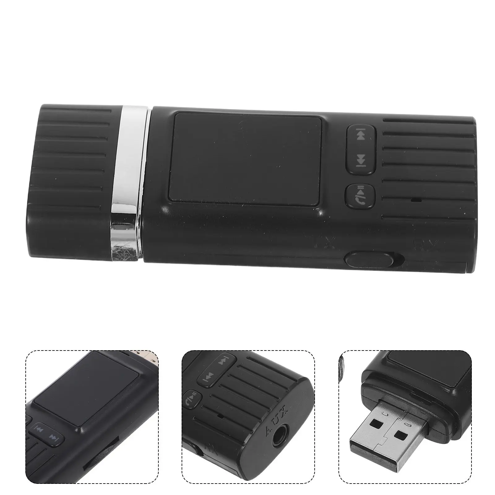 5.4 Wireless Audio Adapter with Built-in Screen 3.5mm Jack USB Receiver for Speakers Headphones Car Audio Home Stereo
