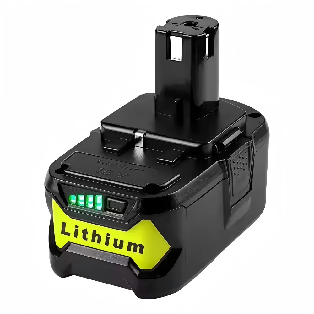 E-Power tool battery Rechargeable 18V Lithium Ii-on 4Ah Cordless Drill Power Tool Battery P108 P104 Suitable For  RYOBI Battery