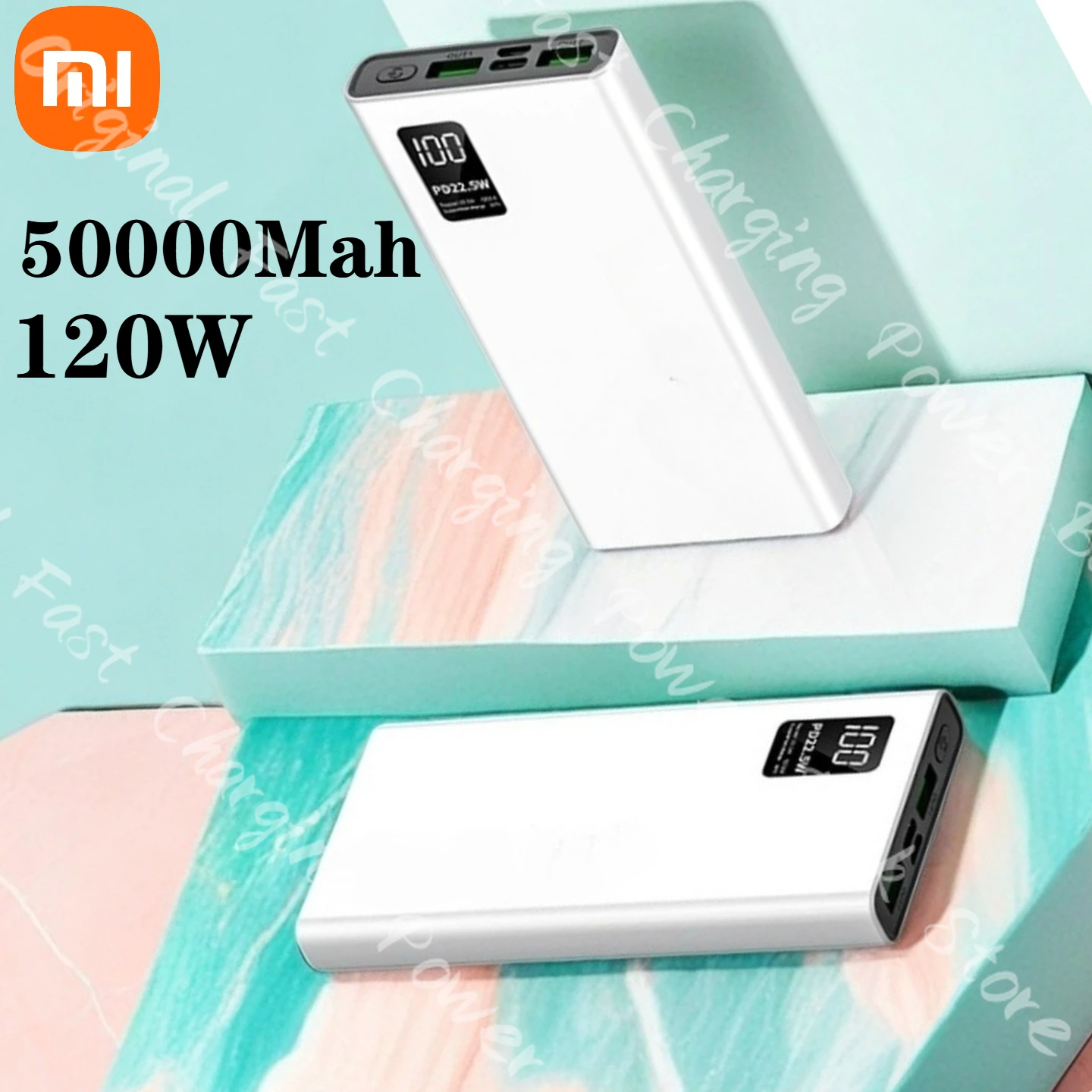 Xiaomi 50000mAh Large Capacity Power Bank Portable  UAB-C 120W Super Fast Charging Mobile External Battery For iPhone 17 Samsung