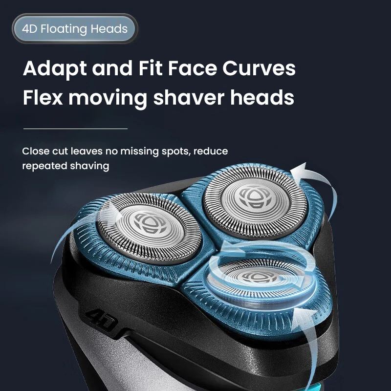 ماكينة حلاقة كهربائية فيليبس S2306 برأس عائم، شحن سريع، مؤشر شحن، شفرات حلاقة رطبة وجافة، شفرات شحذ ذاتية #5