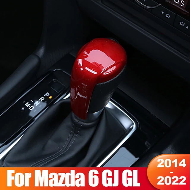 Mazda6ためマツダ6 gj glアテンザ2014 2015 2016 2017 2018 2019 2020 2021 2022車のギアヘッド シフトノブハンドルカバーアクセサリー - AliExpress