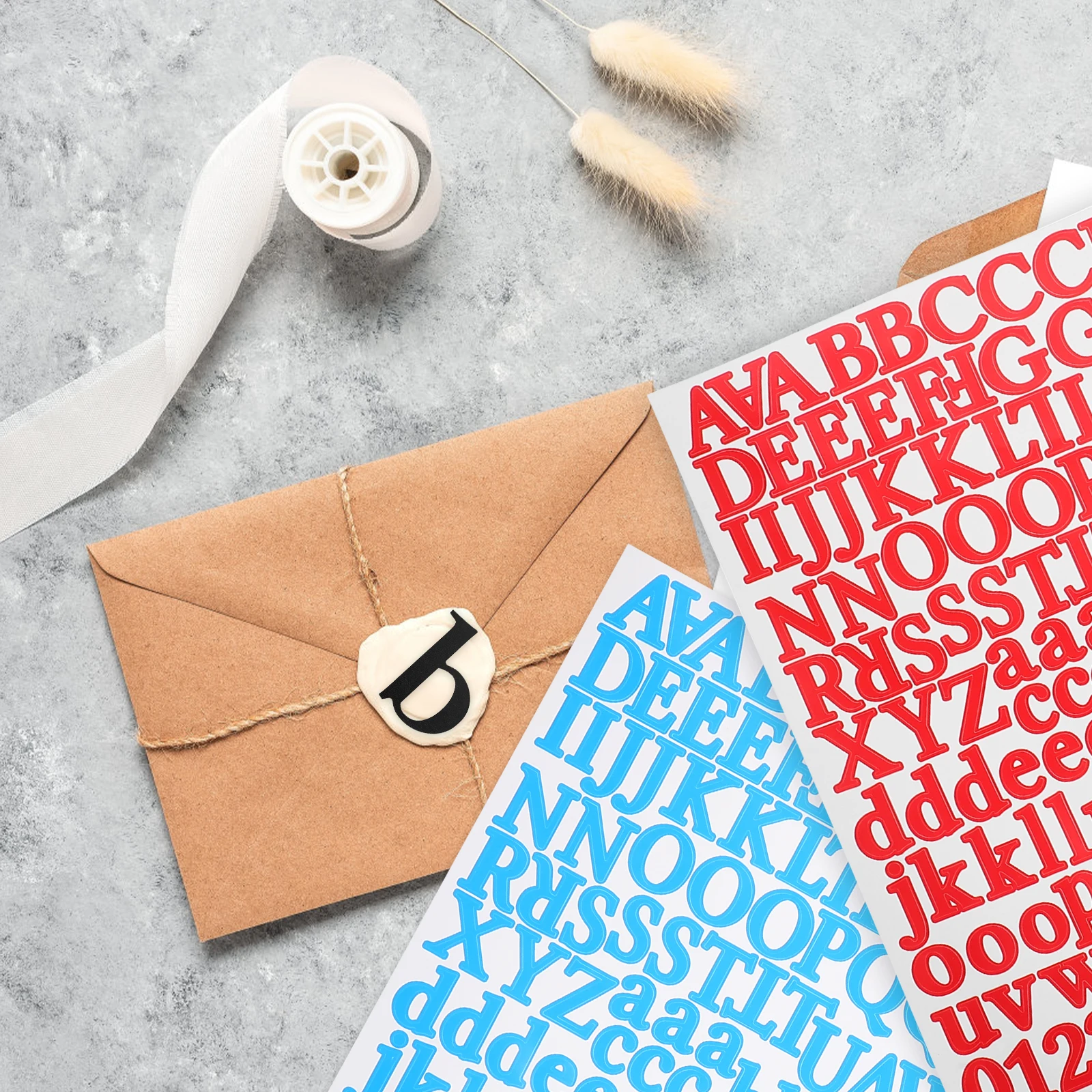 

12 Sheets Letter Stickers Scrapbook Alphabet Numbers For Crafts Water Bottles Laptops Vinyl Waterproof Diy Creative Journal