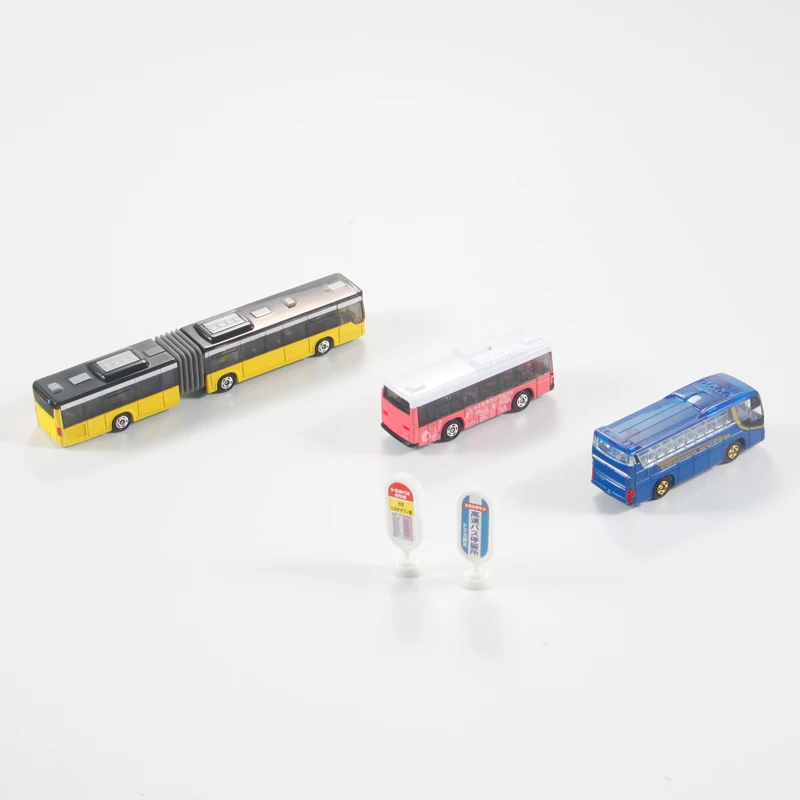 Takara Tomy Tomica Premium 3pcs/set Town Bus Set Mini Die-cast Alloy Car Model Kids Toys Boys and Girls Christmas Birthday Gifts