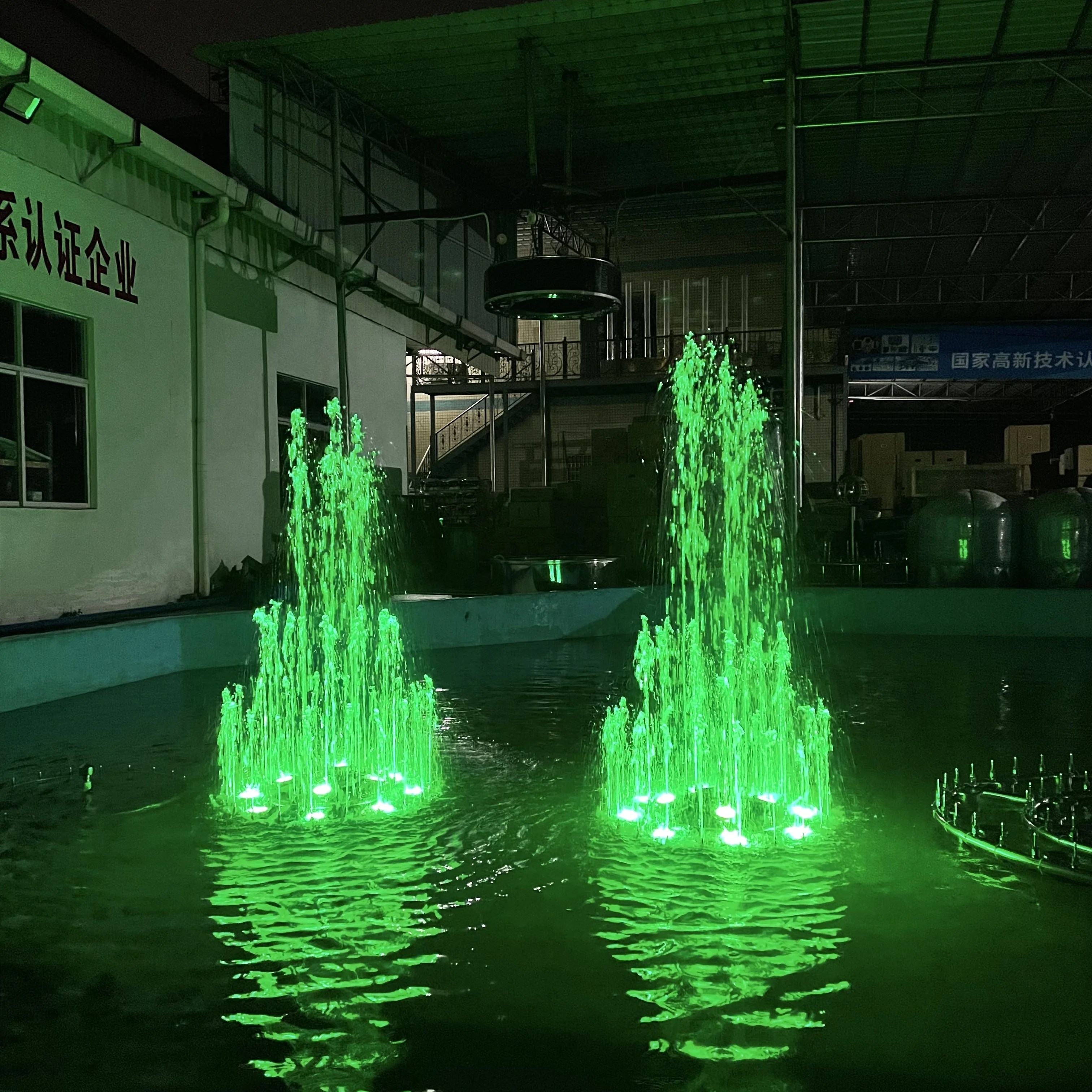 Water Faery Modern Programmable Stainless Steel Dancing Fountain Multi-color Changing Lights Musical Water Feature for Villa