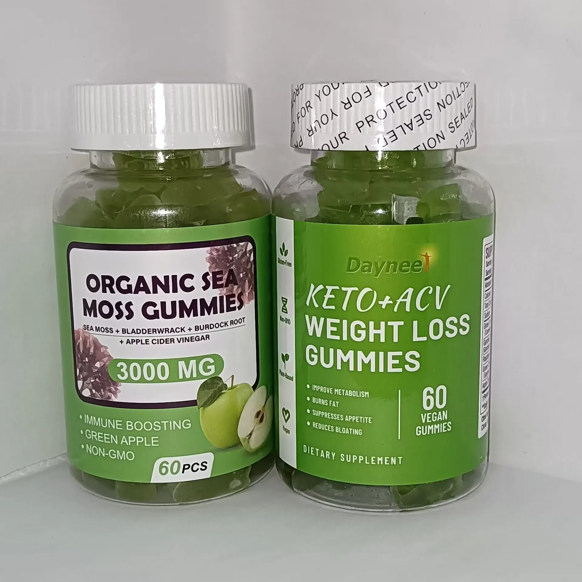 

1 set Seaweed gummies+KETO+ACV gummies balance metabolism and intestinal health