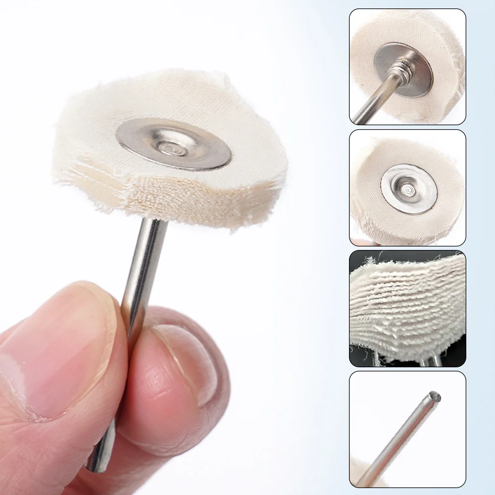

5pcs 25MM Cloth Polishing Wheel Buffer Pad Cotton Abrasive Tool Jewelry Polishing Wheel Buffing Pad for Buff Dremel Accessory