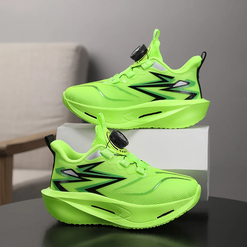 

Детские баскетбольные кроссовки, нескользящие дышащие спортивные тренировочные кроссовки, уличные кроссовки на шнуровке для мальчиков и девочек, кроссовки для бега, трикотажные кроссовки для спортзала