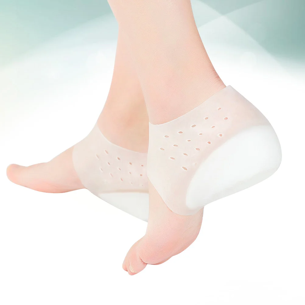 

Invisible Heightening Insole Highteners Pads Ankle Heel Lift Inserts Silicone Shoe Half Insoles Practical Socks Man