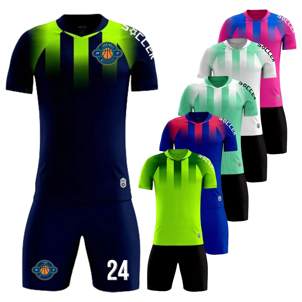 Football Training Jersey Sets for Men Children Personalized Custom Women Boy Kid 2 Piece Shirt & Shorts Team Soccer Uniform Suit