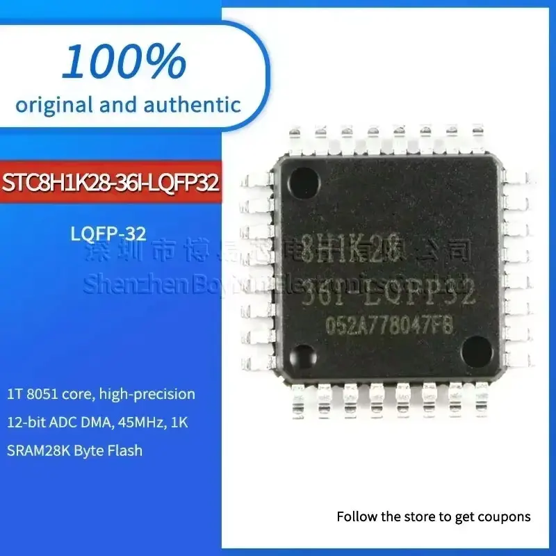 

1PCS quality assurance STC8H1K28-36I-LQFP32
