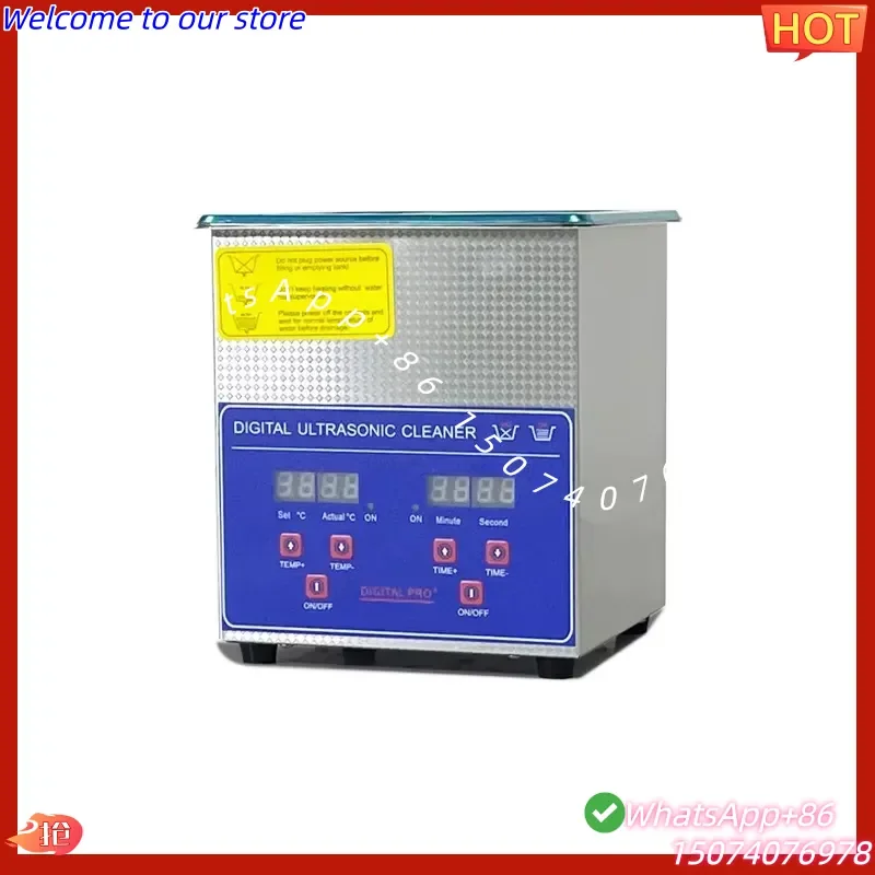 2026 3.2L Stainless Steel Small Ultrasonic Cleaner Machine PCB Circuit Board Jewelry Glasses Nozzle Parts Cleaning Laboratory