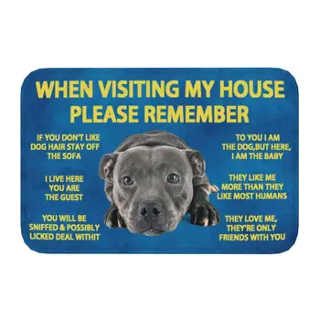 Capacho Antiderrapante, Regras da Casa Terrier, Esteira de Escada, Cozinha, Banheira, Sala de Estar, Tapete de Entrada