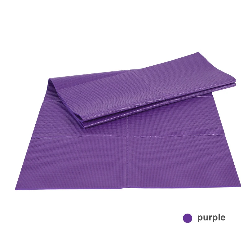 

Thickened And Widened Portable Non Slip Yoga Fitness Travel Foldable Solid Color Mat