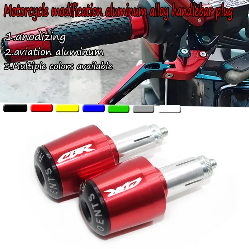 For HO@&NDA CBR 600RR 1000RR 2004-2024 CBR954RR Handlebar Gear Balanced Plug Slider Handlebar Grips Cap Handle Bar Cap End Plugs