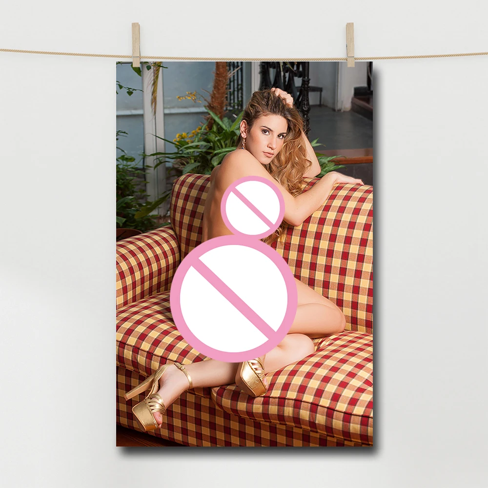The High Heels Woman on the Sofa Wall Art Posters & Prints Canvas Paintings For Living Room Home Decor