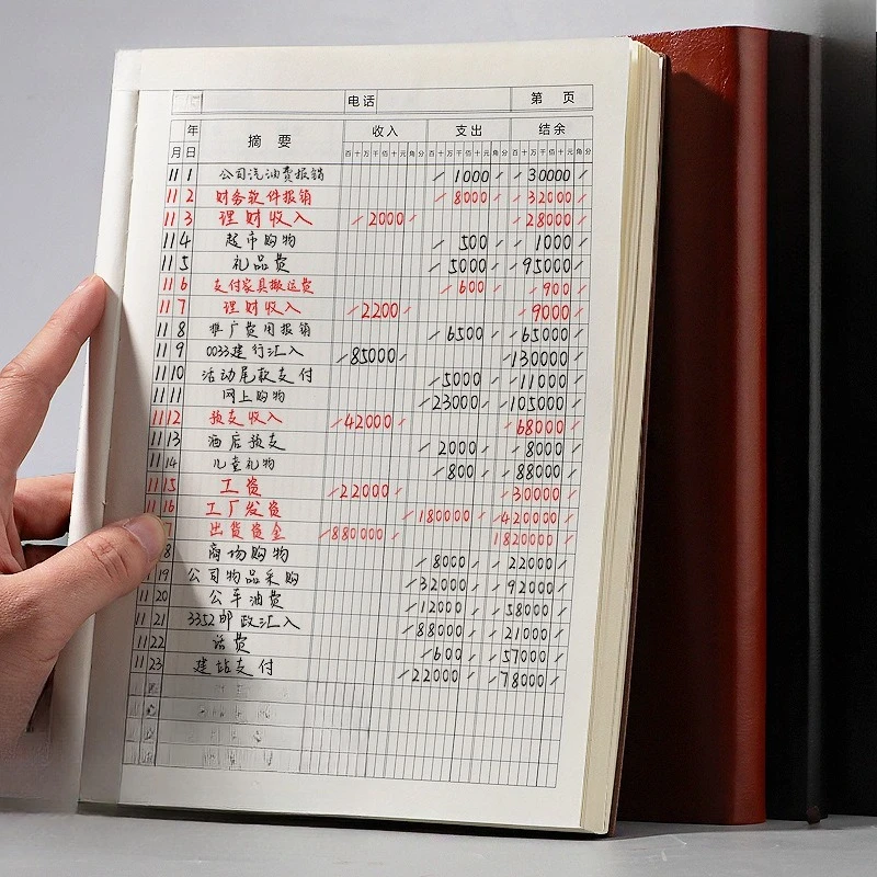 B5 الدخل والنفقات دفتر الأستاذ المالي، دفتر الأستاذ اليومي 320 صفحة