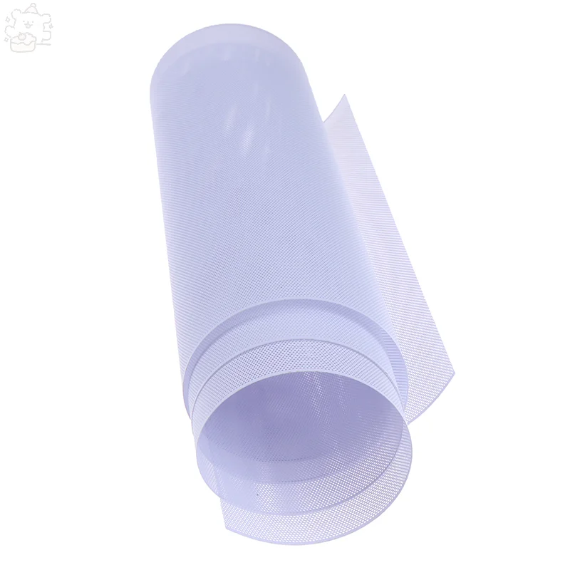 100x30cm witte PVC stoffilter luidsprekers stofdichte hoes, behuizing chassis stofnet