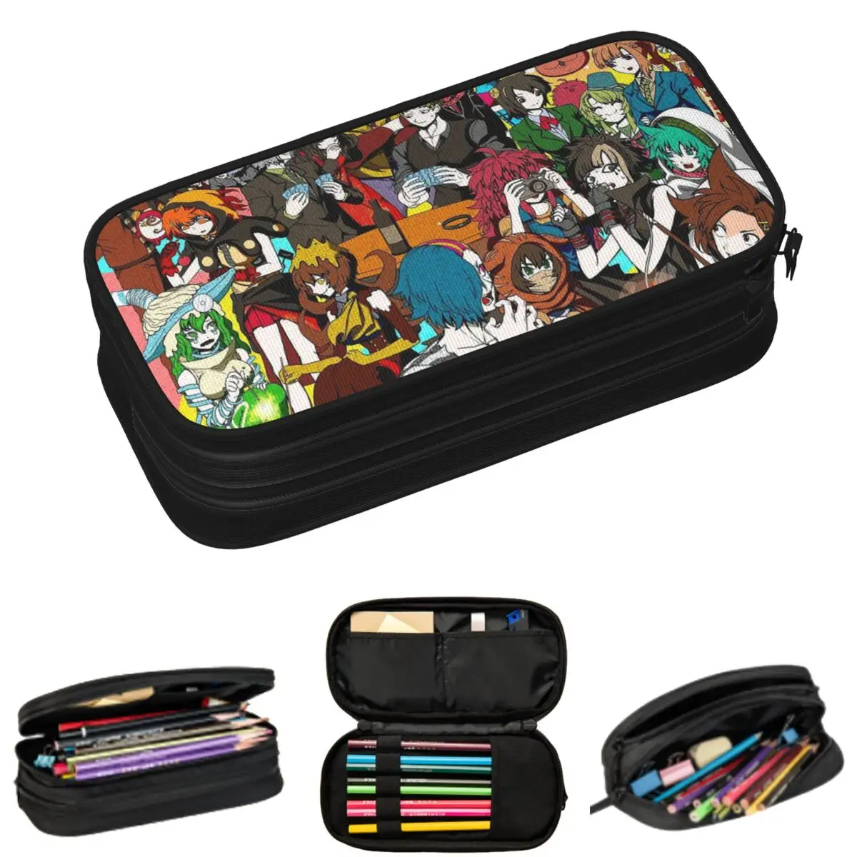 Estuches para lápices Shin Tsukimi Your Turn To Die YTTD Anime Game para estudiantes, caja para lápices escolar, bolsa para lápices de gran capacidad