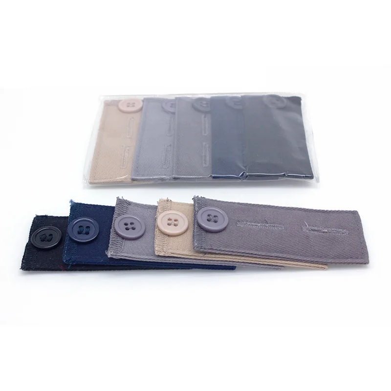 Jeans Waist Extender Button Trousers Waistband Expander Men Women Adjustment Waist Button Pants Extension Elastic Belt Buckle
