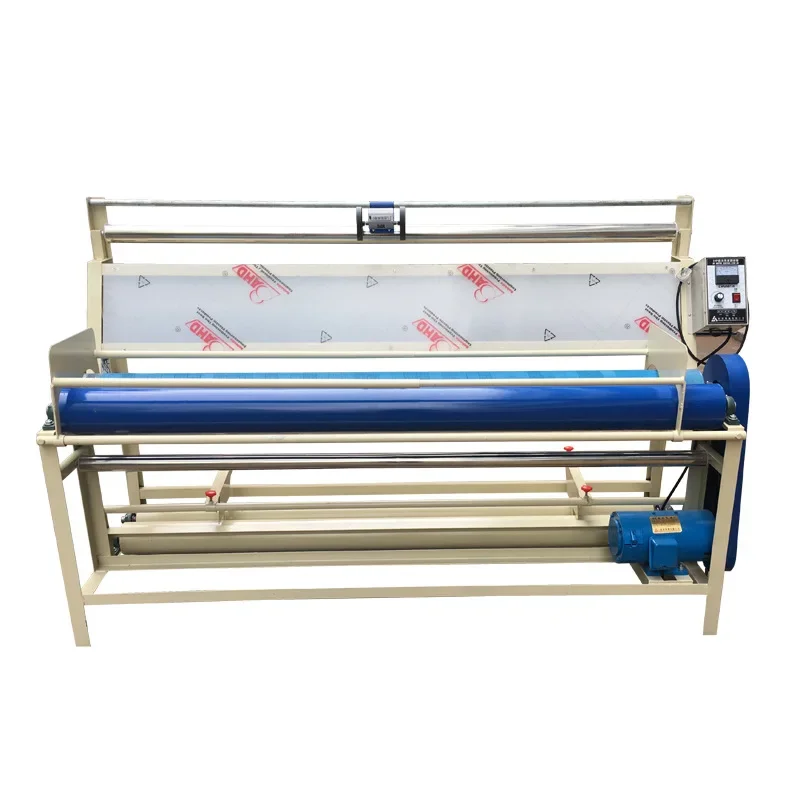 DDP To US Cloth Rewinder Simple Textile Fabric Inspection Rolling Machine 110V Counting By Yard