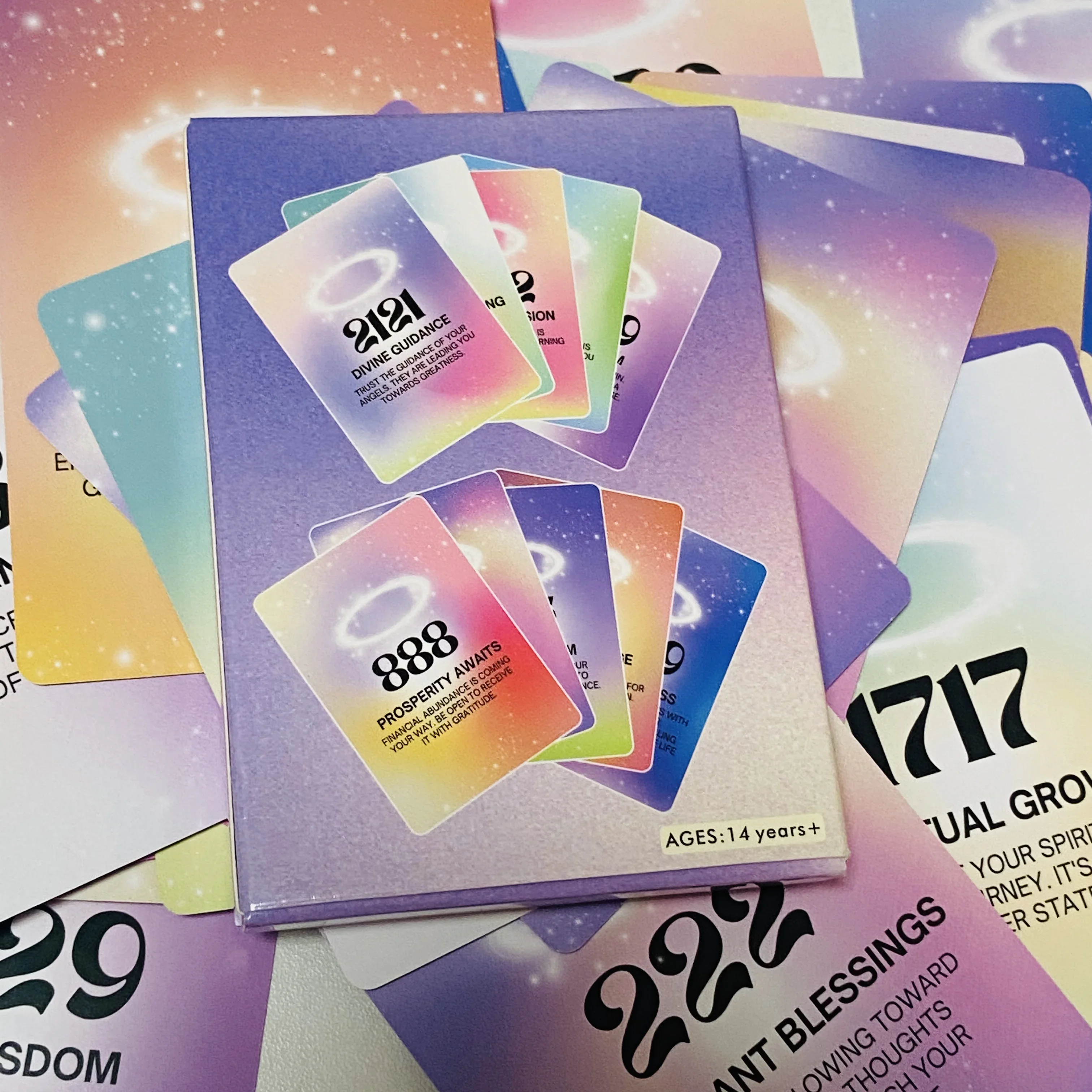 أرقام الملاك أوراكل سطح السفينة 40 بطاقة لاستقبال ألعاب لوحة التوجيه الإلهي المشاعر رسائل سطح السفينة #6