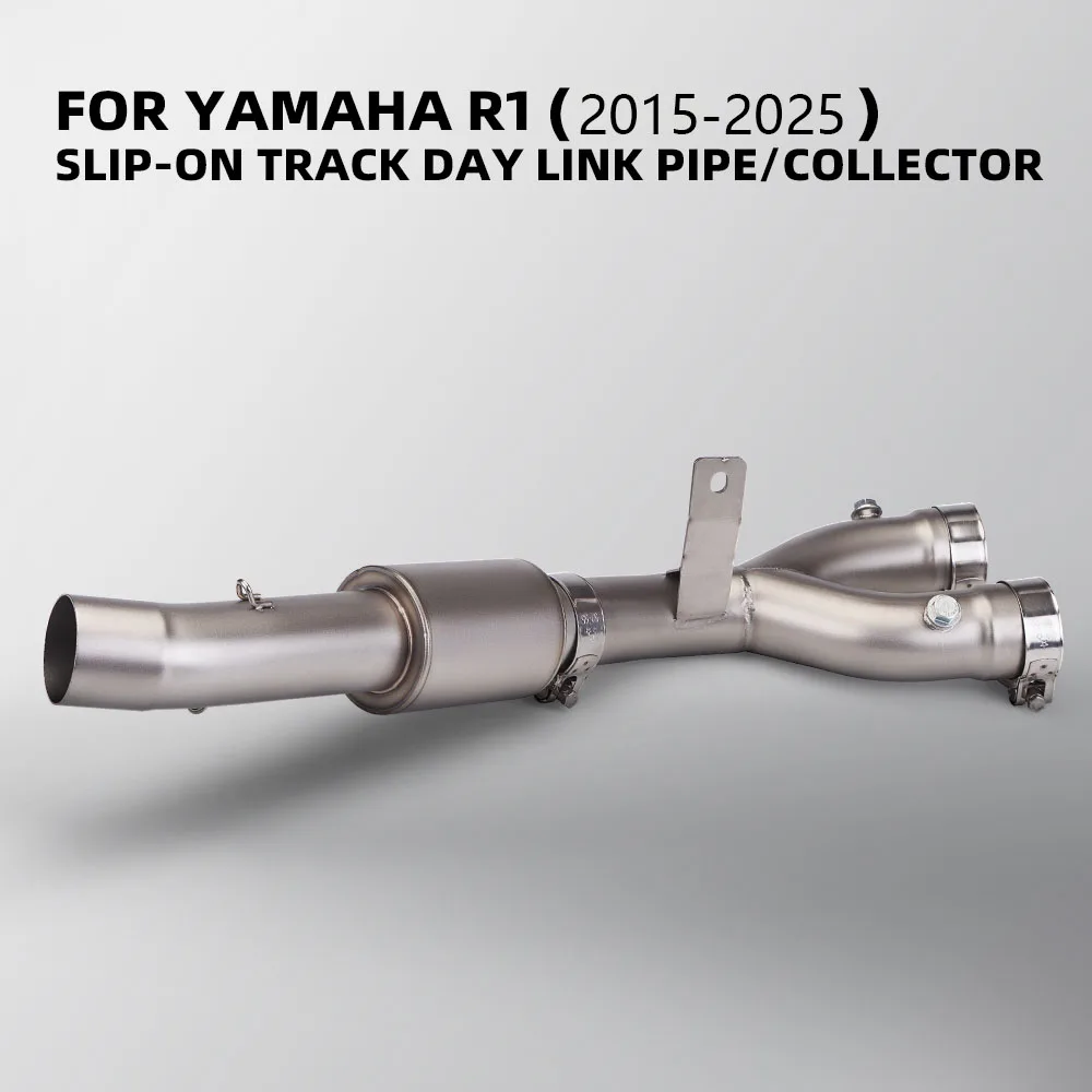 For Yamaha YZF R1 MT10 2015-2025 Motorcycle Exhaust Modify Stainless Middle Link Pipe 51mm Interface Escape Racing System Tube