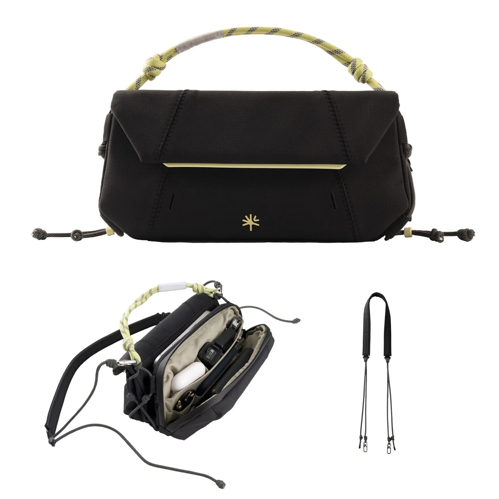 PGYTECH OneGo Pocket Sling Geschikt voor DJI Pocket 3, opbergtas Cameratas Sportcamera opbergtas Crossbodytas voor mobiele telefoon